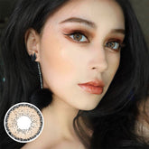 Lentes de contacto de color Marrón ocre de colores naturales